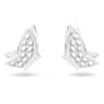 Idyllia Lilia bedugós fülbevaló, Pillangó, Fehér, Ródium bevonattal - Swarovski, 5636424