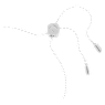 Idyllia Lilia bracelet, Butterfly, White, Rhodium plated - Swarovski, 5636429