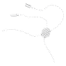 Pulsera Idyllia Lilia, Mariposa, Blanca, Baño de rodio - Swarovski, 5636429
