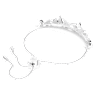 Pulsera Idyllia Lilia, Mariposa, Blanca, Baño de rodio - Swarovski, 5636429
