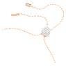 Idyllia Lilia bracelet, Butterfly, White, Rose gold-tone plated - Swarovski, 5636430