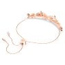 Idyllia Lilia bracelet, Butterfly, White, Rose gold-tone plated - Swarovski, 5636430