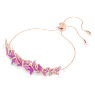 Idyllia Lilia bracelet, Butterfly, Pink, Rose gold-tone plated - Swarovski, 5636431