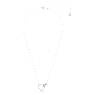 Lovely necklace, Heart, White, Rhodium plated - Swarovski, 5636444