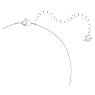 Lovely necklace, Heart, White, Rhodium plated - Swarovski, 5636444