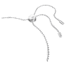 Brățară Lovely, Inimă, Alb, Placat cu rodiu - Swarovski, 5636447