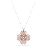 Latisha pendant, Flower, Pink, Mixed metal finish - Swarovski, 5636488
