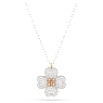 Latisha pendant, Flower, Pink, Mixed metal finish - Swarovski, 5636488