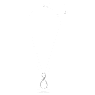 Exist hanger, Infinity, Wit, Rodium toplaag - Swarovski, 5636493