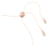 Hollow bracelet, Interlocking loop, White, Rose gold-tone plated - Swarovski, 5636498