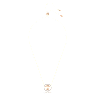 Hollow pendant, White, Rose gold-tone plated - Swarovski, 5636500
