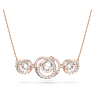 Naszyjnik Generation, Biały, Powłoka w odcieniu różowego złota - Swarovski, 5636589