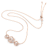 Naszyjnik Generation, Biały, Powłoka w odcieniu różowego złota - Swarovski, 5636589