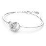 Generation bangle, White, Rhodium plated - Swarovski, 5636592