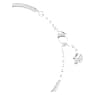 Generation bangle, White, Rhodium plated - Swarovski, 5636592