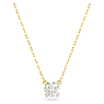 Constella pendant, Round cut, White, Gold-tone plated - Swarovski, 5636703