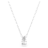 Millenia pendant, Pear cut, White, Rhodium plated - Swarovski, 5636708