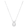 Pendentif Stilla, Taille poire, Blanc, Métal rhodié - Swarovski, 5636708