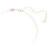 Constella pendant, Round cut, White, Rose gold-tone plated - Swarovski, 5636710