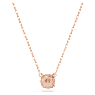 Constella pendant, Round cut, White, Rose gold-tone plated - Swarovski, 5636710