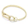 Dextera bracelet, Pavé, Mixed links, White, Gold-tone plated - Swarovski, 5636740