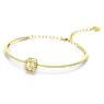 Una bangle, Octagon cut, Pavé, Yellow, Gold-tone plated - Swarovski, 5638488