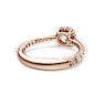 Constella cocktail ring, Round cut, Pavé, White, Rose gold-tone plated - Swarovski, 5638548