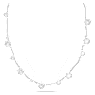 Constella nyaklánc, Vegyes körmetszések, Fehér, Ródium bevonattal - Swarovski, 5638696