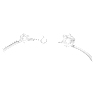 Constella nyaklánc, Vegyes körmetszések, Fehér, Ródium bevonattal - Swarovski, 5638696