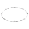 Constella necklace, Round cut, White, Rhodium plated - Swarovski, 5638699