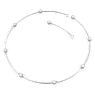 Constella necklace, Round cut, White, Rhodium plated - Swarovski, 5638699