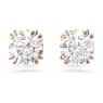 Constella 스터드 이어링, 라운드 컷, 화이트, 로즈골드 톤 플래팅 - Swarovski, 5638801