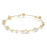 Constella 手鐲, 混合圓形切割, 白色, 鍍金色色調 - Swarovski, 5640178