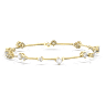 Constella バングル, ミックス・ラウンド・カット, ホワイト, ゴールドトーン・プレーティング - Swarovski, 5640178