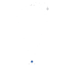Una necklace, Trilliant cut, Blue, Rhodium plated - Swarovski, 5640290
