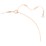 Una necklace, Octagon cut, Purple, Rose gold-tone plated - Swarovski, 5640291