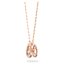 Millenia ネックレス, トリリアントカット, ホワイト, ローズゴールドトーン・プレーティング - Swarovski, 5640292