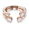 Constella แหวน, เซ็ต (2) เจียระไนทรงกลม, ขาว, เคลือบโทนสีโรสโกลด์ - Swarovski, 5640970