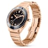 Orologio, 37 mm, Fabbricato in Svizzera, Bracciale di metallo, Nero, Finitura in tono oro rosa - Swarovski, 5641294