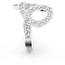 Fluenta 링, 다시 빛나는 크리스털, 화이트, 로듐 플래팅 - Swarovski, 5641377