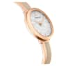 Crystalline delight watch, Swiss Made, Metal bracelet, Grey, Rose gold-tone finish - Swarovski, 5642218
