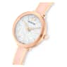 Crystalline Delight watch, Swiss Made, Metal bracelet, Pink, Rose gold-tone finish - Swarovski, 5642221