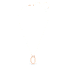 Dextera pendant, Octagon shape, White, Rose gold-tone plated - Swarovski, 5642389