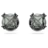Millenia Ohrstecker, Kissenschliff, Schwarz, Rutheniert - Swarovski, 5642511