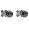 Millenia Ohrstecker, Kissenschliff, Schwarz, Rutheniert - Swarovski, 5642511