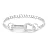 Dextera bracelet, Pavé, Mixed links, White, Rhodium plated - Swarovski, 5642597