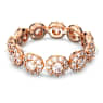 Una Angelic ring, Round cut, White, Rose gold-tone plated - Swarovski, 5642611