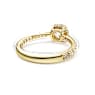 Constella cocktail ring, Round cut, Pavé, White, Gold-tone plated - Swarovski, 5642623