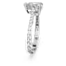 Millenia cocktail ring, Pear cut, Pavé, White, Rhodium plated - Swarovski, 5642632