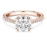 Stilla cocktailring, Ronde slijpvorm, Pavé, Wit, Roségoudkleurige toplaag - Swarovski, 5642645